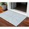 Homeroots 3' X 5' Sky Blue And Ivory Animal Print Washable Indoor Outdoor Area Rug 600654 - alternate 1