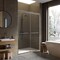 Fab Glass And Mirror Frameless Double Sliding Shower Door Portofino Series Adjustable 44-48in Width x 79in Height SHPR48X79BN - alternate 3