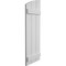 Ekena Millwork Smooth 3 Board Joined Board-n-Batten w/Elliptical Top Faux Wood Shutters, 16 1/2W x 64H, PR SHUBJL16X64SMPR - alternate 5