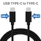 Sanoxy Braided USB Type C to Type C Fast Charging Data Sync USB-C to USB-C Cable 6ft Black SNX-CABLE9 - alternate 3