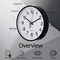 Clockswise Black 8-In Analog Clock - Silent, Non-Ticking for Wall, Office Desk, Table and Shelf,  QI004744.BK.8 - alternate 5