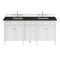 James Martin Vanities Brittany 72" Double Vanity in Bright White, w/ 3 CM Phantome Eclos Top 655-V72-BW-3PHT - alternate 1