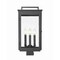 Z-Lite Hartwell 4-Light Outdoor Post Mount Fixture, 10 in W x 21.25 H, Sand Black 5019PHBS-BK - alternate 3