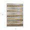 Homeroots 5' X 8' Brown Beige And Gray Striped Washable Indoor Outdoor Area Rug 597314 - alternate 2