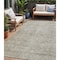 Homeroots 5' X 8' Linen And Gray Floral Washable Indoor Outdoor Area Rug 605742 - alternate 1