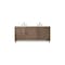 James Martin Vanities Portland 72'' D Vanity Whitewashed Walnut w/ Ethereal Noctis Silestone Top w/ Wireless Charger 620-V72-WW-FENC - alternate 1