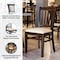 Flash Furniture HERCULES Vertical Slat Back Walnut Wood Restaurant Chair - Tan Vinyl Seat XU-DGW0008VRT-WAL-TNV-GG - alternate 3