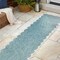 Jonathan Y Alice Classic Cottage Two-Tone Scalloped Turquoise/Cream 2 ft. x 8 ft. Shaped Runner Rug SHP103D-28 - alternate 2