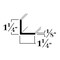 Brunner Aluminum Angle 1-1/4" x 1-1/4" x 1/8", 6063-T5 (A420), 6 Foot Satin Anodized A420 S6 - alternate 2