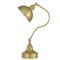 Homeroots 25" Antiqued Brass Metal Lantern Desk Lamp With Antiqued Brass Dome Shade 524725 - alternate 3