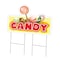 Signmission Candy Yard Sign & Stake outdoor plastic coroplast window, C-DC-2436-DS-Candy C-DC-2436-DS-Candy - alternate 1