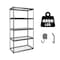 Shuntong Atlas 5-Tier 36 in.W x 18 in.D x 72 in.H Heavy Duty Storage Shelving Load 4000 Lbs, Hammertone B-ATLAS361872-5H800 - alternate 1