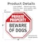 Signmission Private Property Beware of Dogs, 6 inch X 6 inch, Plastic Sign, 2PK OC-P-2PACK-6-138 - alternate 4