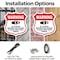 Signmission Video Surveillance Shield Sign Warning A, 6 inch X 6 inch, Plastic Sign, 2PK SHI-P-2PACK-6-474 - alternate 4