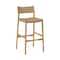Armen Living Erie Woven Paper Cord and Oak Wood Bar Stool LCERBANAT30 - alternate 1