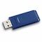 Verbatim Americas Verbatim 4GB USB Flash Drive - Blue - 4 GB - USB - Blue - 1 Pack - Retractable, Capless 97087 - alternate 1