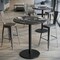 Flash Furniture Commercial 36" Black Faux Marble HPL Tabletop with Black Bar Height RD Base ST-RD36-BKMAR-TR24B-GG - alternate 3