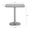 Flash Furniture 30" x 24" Outdoor Tabletop, Gray Faux Concrete, Seamless Surface Technology, 18" Round Silver Base ST-REC2430-CMGY-TR18S-GG - alternate 3