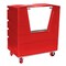 Myton Industries Security Transfer Truck, 34 cubic ft., RED, Caster Type: (2) Swivel with Brake, (2) Rigid VFC-4829H6SP RD - alternate 1