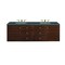 James Martin Vanities Amberly 72'' D Vanity, Mid-Century Walnut w/ Parisien Bleu Top w/FreePower Wireless Charger 670-V72-WLT-FPBL - alternate 4