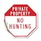 Signmission Private Property No Hunting, 10 Inch X 10 Inch, Vinyl Decal OC-D-10-147 - alternate 1