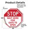 Signmission Stop Wait Here for Gate to Open, 18 inch X 18 inch, Vinyl Decal, 2PK OC-D-2PACK-18-299 - alternate 2