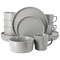 Elama Luxmatte Light Grey 16 Piece Dinnerware Set EL-LUXMATTE-16-LG - alternate 1