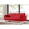 Homeroots 35" Red Fabric Foam Wood And Steel Sofa Bed 283859 - alternate 2