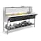 Koolmore Five Pan Open Well Electric Steam Table with Undershelf and Sneeze-Guard, 240V, . KM-OWS-5SG - alternate 4