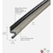 M-D Building Products Building Products 81'' Vinyl-Coated Foam Top and Sides Door Seal for Doors with Kerf/Channel Beige 91800 - alternate 3