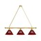 Holland Bar Stool Co Mississippi State 3 Shade Billiard Light, Brass Fixture BL3BRMssStU - alternate 1