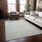 Homeroots 5' X 8' Ivory And Beige Geometric Washable Indoor Outdoor Area Rug 613778 - alternate 2