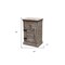 Homeroots 30" Gray One Drawer Nightstand 488754 - alternate 3