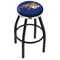 Holland Bar Stool Co 36" Blk Wrinkle Montana State Swivel Bar Stool, Chrome Ring L8B2C36MontSt - alternate 1