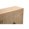 Homeroots 95in Natural And Antiqued Gold Solid Wood Carved Geometric Sideboard with Six Doors 521383 - alternate 5