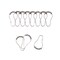 Homeroots 72" White Waffle Weave Fabric Shower Curtain Liner and Hooks Set 484082 - alternate 1