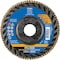 Pferd 4-1/2'' x 7/8'' A.H. POLIFAN Flap Disc - Z PSF TRIM STEELOX, Zirconia, 80 Grit, Flat 68100 - alternate 3