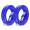 Maximm 20ft Cat6 Round LAN Patch Cable, 2PK, Blue, 2PK CAT620FT2PKBlue - alternate 1