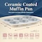 Bakken-Swiss 6-Cup Cake/Muffin Pan Set, Blue, Teal, Marble, Golden, Cream, Aluminized Steel, Non-Toxic SBKCRSTBKCRMMUF - alternate 2