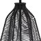 Homeroots 21" Black Rope Novelty Table Lamp With Light Gray Drum Shade 643470 - alternate 3