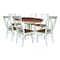 Whitewood Industries Rectangular Extension Dining Table W/ 6 Chairs, 36 in W, 30.1 in L, 48 in H, Parawood, 7 K79-36RXT-27B-C613-6 - alternate 1