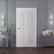 Sartodoors Sliding Closet Bi-fold Doors 60x84 inches White Solid Core Modern Interior ROYAL9855BF-EMAL-6084 - alternate 1