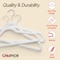 Campior Premium White Clothes Hangers, Slim, Durable, with Shoulder Grooves for Coats and Laundry, 150PK CMPVVH150WH - alternate 4