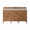 James Martin Vanities Brittany 60'' S Vanity, Saddle Brown w/ Victorian Sil Silestone Top w/FreePower Wireless Charger 650-V60S-SBR-FVSL - alternate 1