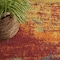Homeroots 4' Flame Yellow And Orange Round Abstract Indoor Outdoor Area Rug 573902 - alternate 4