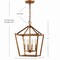 Jonathan Y Pagoda 12" 4-Light Classic Traditional Metal Cage Lantern LED Pendant, Antique Gold JYL7436B - alternate 7