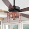 Jonathan Y Max 52" 3-Light Farmhouse Industrial Iron/Wood Mobile-App/Remote-Controlled LED Ceiling Fan, Black/Re JYL9721B - alternate 5