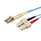 Monoprice Fiber Optic Patch Cord, LC/SC, 2m, Aqua 6391 - alternate 1
