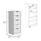 Homeroots 18" White Five Drawer Standard Chest 544039 - alternate 4