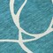 Homeroots 3' X 5' Teal Blue And Ivory Abstract Washable Indoor Outdoor Area Rug 597523 - alternate 4